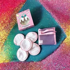 THE VINTAGE COSMETIC COMPANY NIB REUSABLE MAKE-UP REMOVER MINI CLEANSING CLOTHS