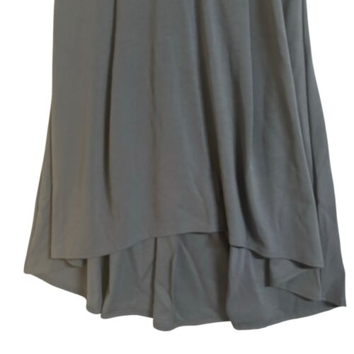 Boohoo Dress Plus Size 20 Grey Midi Hi Low Hem Cowl Neck Sleeveless Stretch - Picture 7 of 18
