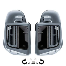 Lower Vented Fairings &Water-Cooled For Harley Electra Glide 14-25 Gunship Gray