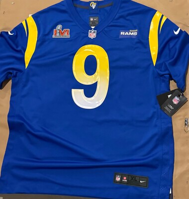 Matthew Stafford Los Angeles Rams Signed Super Bowl LVI Royal Nike