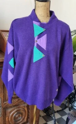Gros Pull Chrismas's Vintage Authentique Unisexe L Manches Dolman Comme Neuf - Photo 1/4