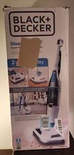 = Black+Decker Corded Steam Mop and Vacuum White/Aqua BDXSMV190 euc used once