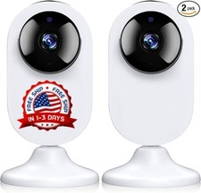 2PCS WiFi IP Camara Interior Inalambrico Para Bebe Vigilancia de Seguridad 1080p