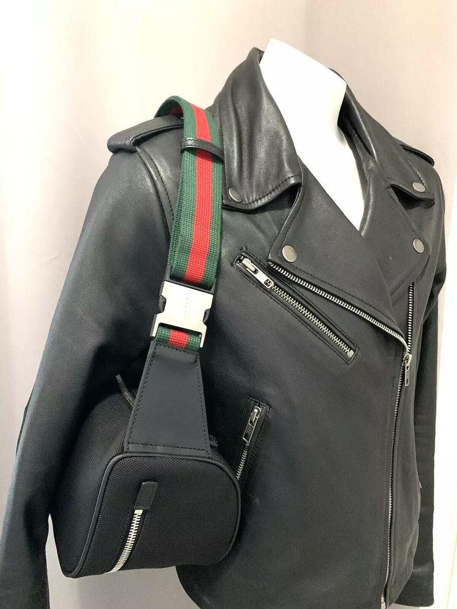 Gucci Black GG Single Strap Backpack for Men