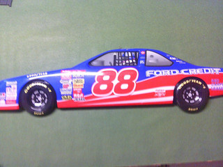 Nascar Dale Jarrett #88 Quality Care Vacu form wall mount car from 1997 AS/IS