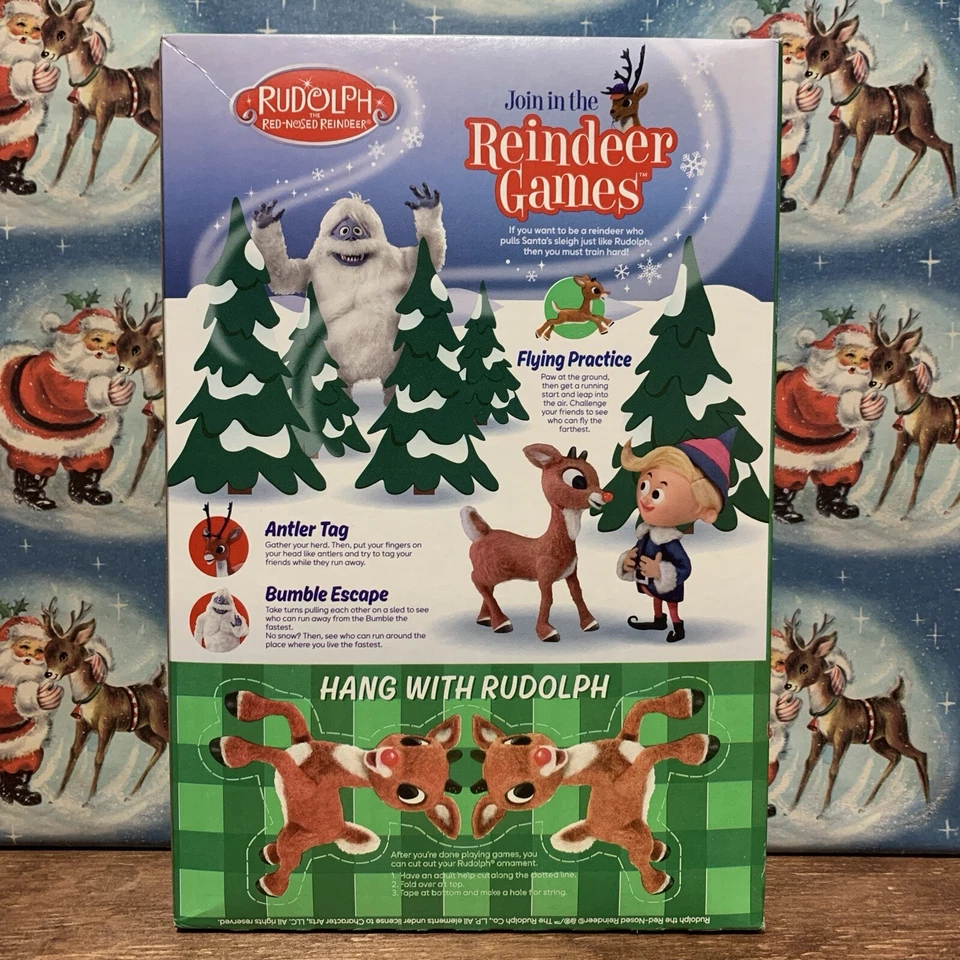 General Mills RUDOLPH The Red-Nosed Reindeer LIMITED EDITION Cereal 11.2 Oz — 第 2/4 张图片