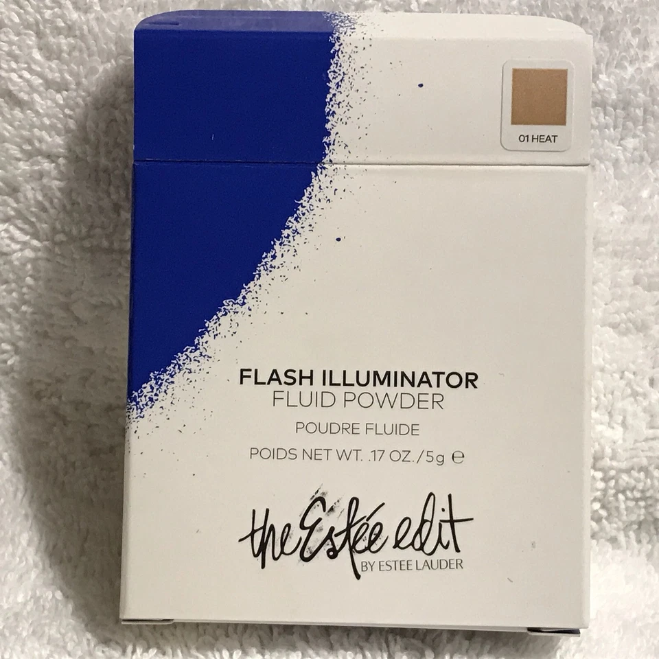 THE ESTEE EDIT  01 HEAT FLASH ILLUMINATOR FLUID POWDER   FULL SIZE NIB - Image 2 of 4