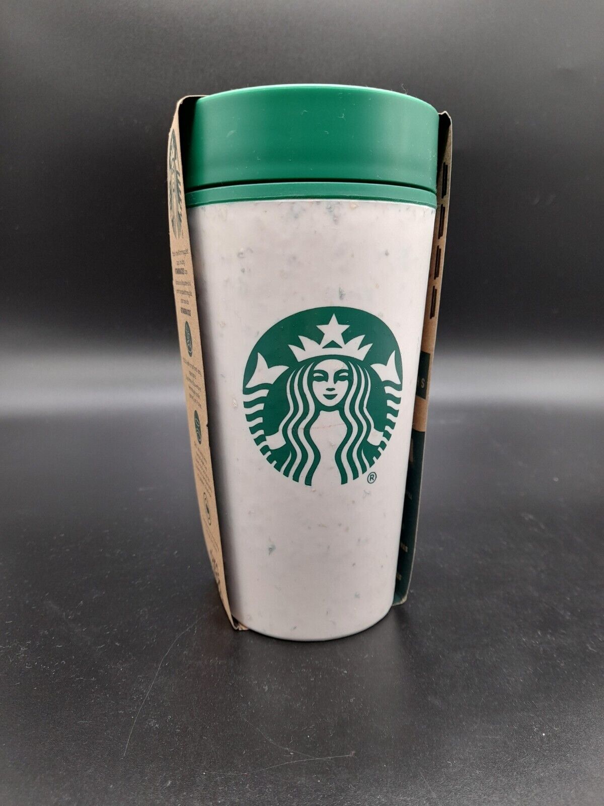 Starbucks Tumbler Thermobecher Schriftzug 355 ml grün weiß Circular Coffee To Go