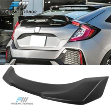 Fits 17-21 Honda Civic 10th X 5DR Hatchback Unpainted Black Trunk Spoiler Wing