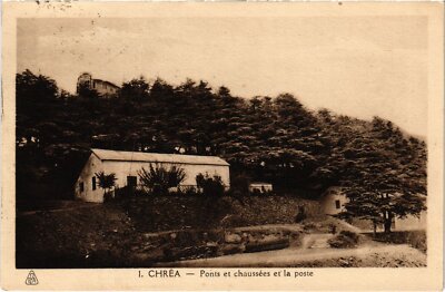 Old postcard AK ALGERIA CHREA Bridges and Roads and the Post Office (1380096)