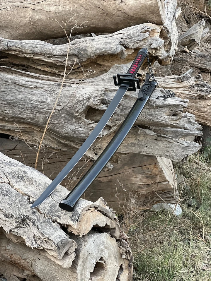 Espada Katana Hecha a Mano 42" - Hoja Recubierta de Polvo Full Tang con Mango de Madera | Foto 2 de 4