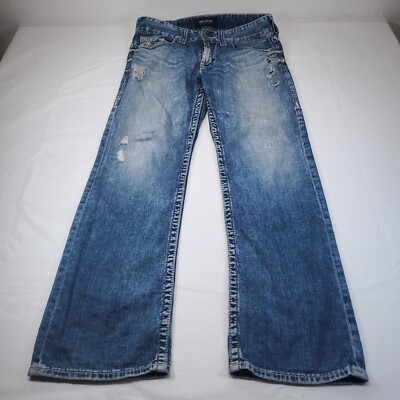 Big Star Men s Jean 31R (34 waist) Distressed Light Wash 5 Pocket Pioneer Boot
