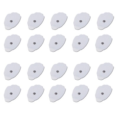 Tens Unit Muscle Stimulator Replacement Electrodes Pads Reusable Snap On (24/48)