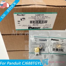 For Panduit Giga TX Cat6 jack yellow CJ688TGYL BOX OF 50. Free shipping  