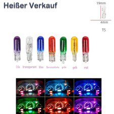 10 X/20X 12V 24V 1.2W T5   Lampe / Miniature Bulb Glassockel Wedge W2x4.6d.