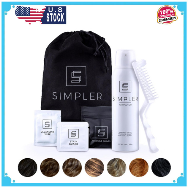 For Men Kit For Full Gray Coverage Brown Black Hair Dye Foam