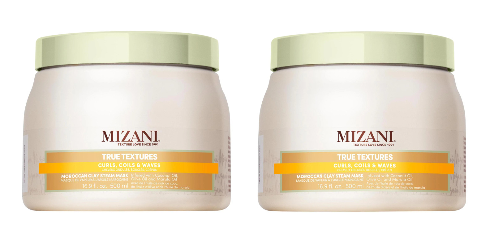 Глиняная паровая маска для волос Mizani True Textures 169 унций 500 мл 2 упаковки 7790₽