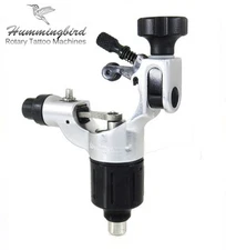 HUMMINGBIRD Aluminum Rotary Tattoo Machine RCA Liner Shader Supply Ink (SILVER)
