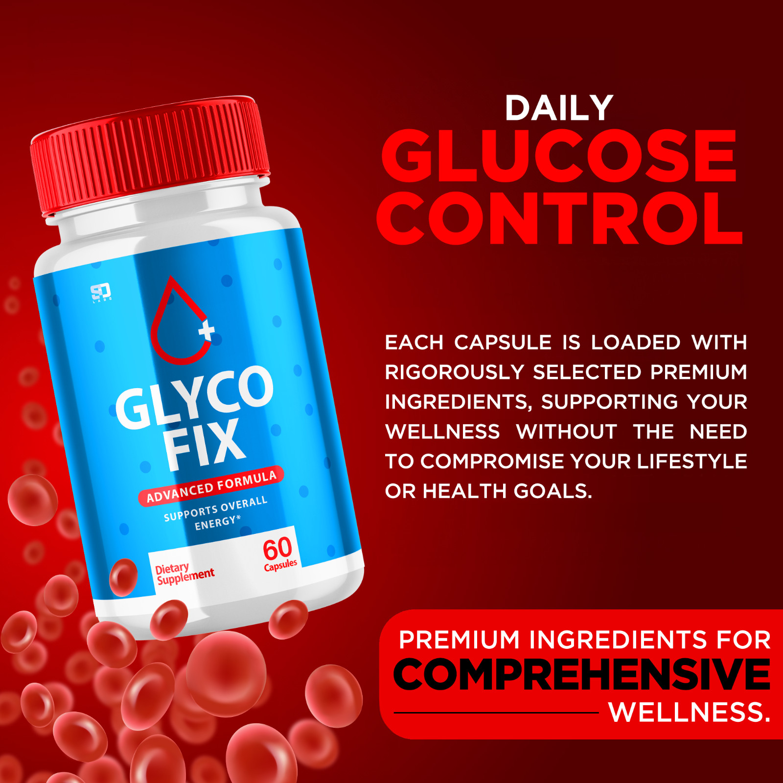 (5 Pack) Glyco FIx Pills - Glyco Fix Blood Sugar Health Support Formula 300ct