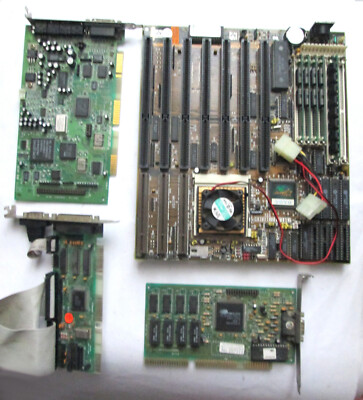 Working SOYO SY-025K2 G2 Motherboard intel 486 DX2-66 + Sound Blaster + VGA Card