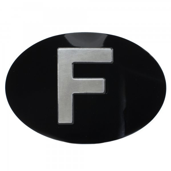 Jepson F (France) Country ID Plate for Classic Car BLACK & SILVER