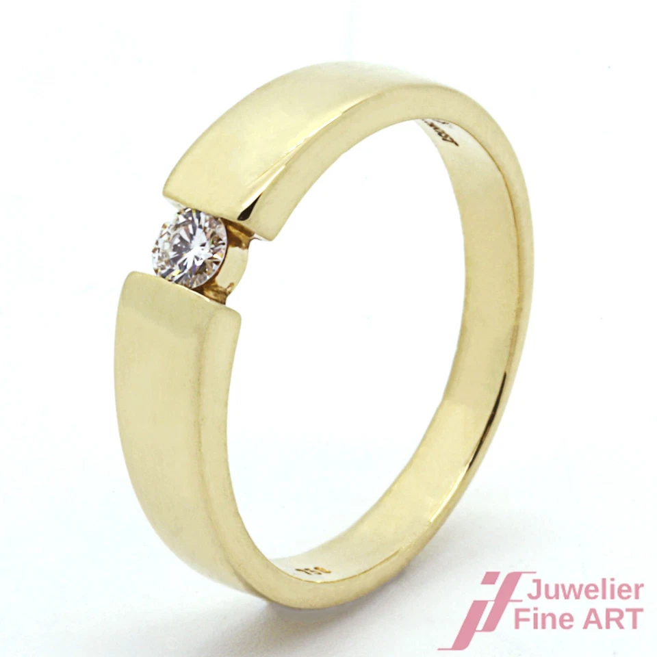 CHRIST Ring 750 Gelbgold mit Diamant - Bild 1 von 4