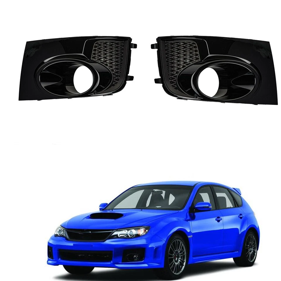 For Subaru Impreza WRX STi Fog Light Lamp Bezel Cover Frame 2011-2014 Black Foto 2 de 4