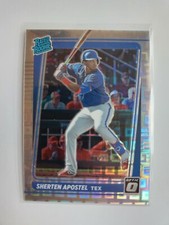  2021 Optic Rated Rookie Sherten Apostel Rc /99 Pandora  Silver Prizm