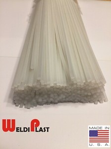 LLDPE Plastic Welding Rods 20ft- 20pk (12in x 4mm 5/32 Natural) Repair