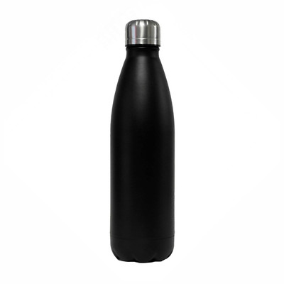 Edelstahl Thermoflasche schwarz (500 ml) - DORAs