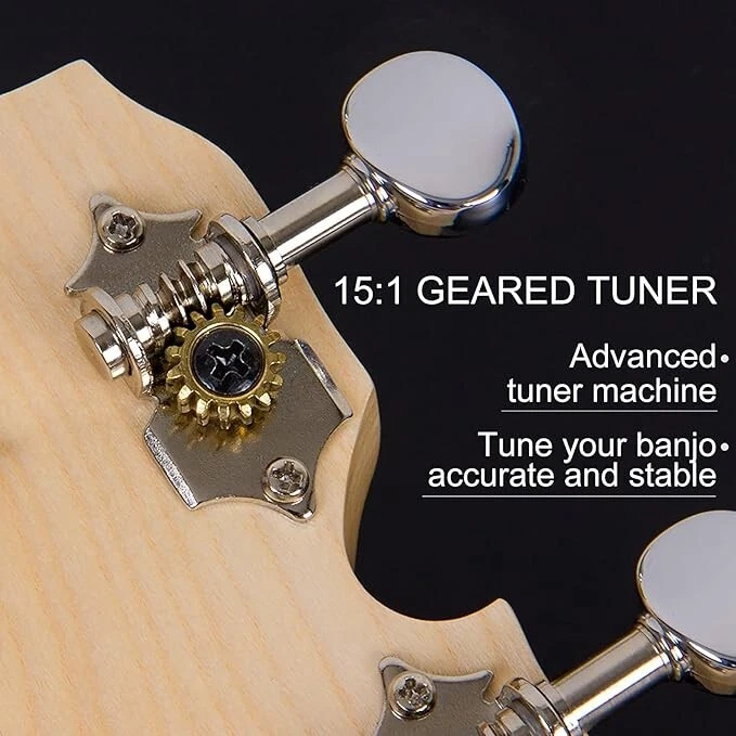 Banjo Ukelele concierto 23 pulgadas parche Remo, cuerpo de arco con parte.nuevo. Foto 4 de 4