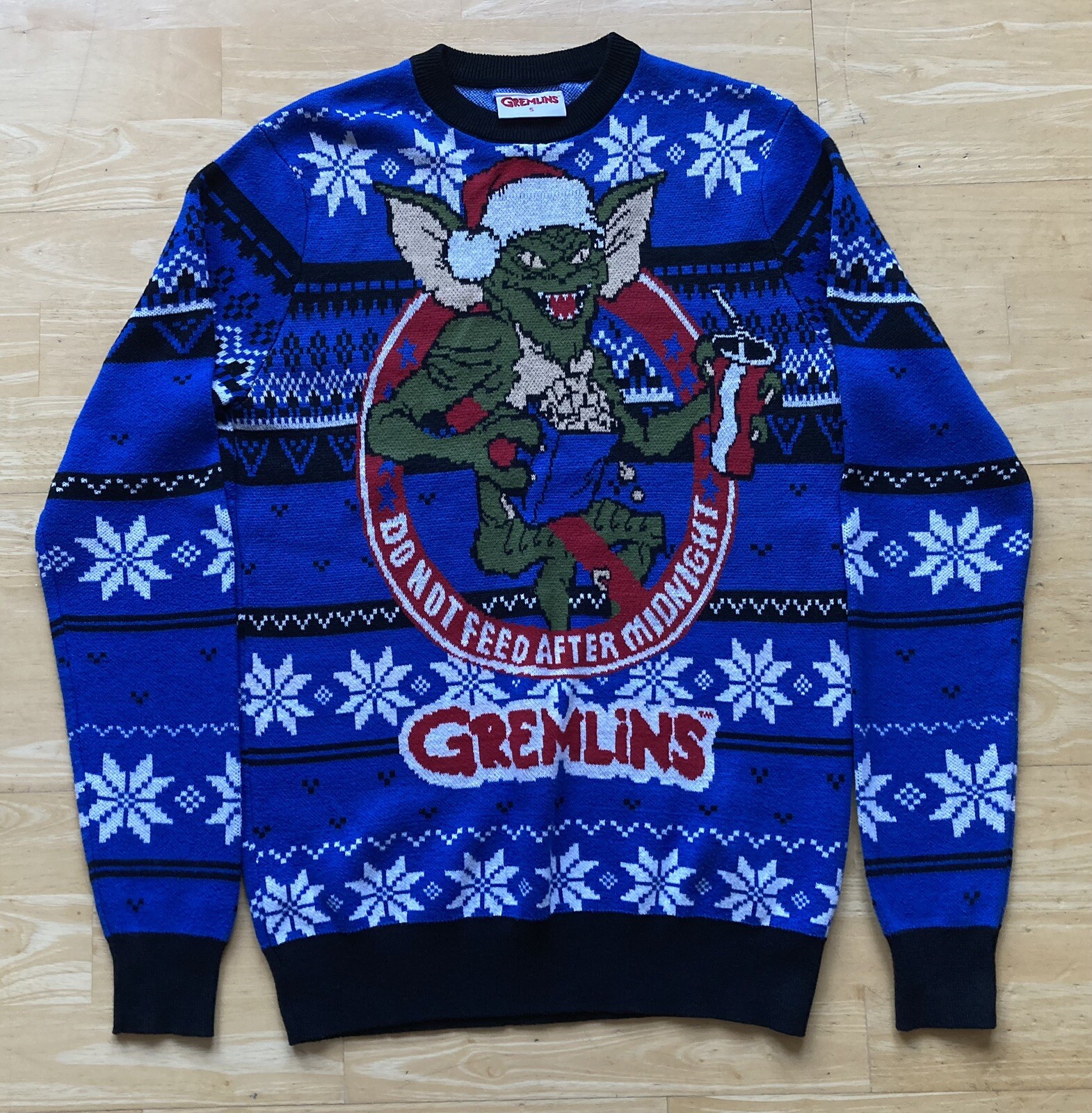 Small 36" inch chest Gremlins Christmas sweater jumpe… Gem