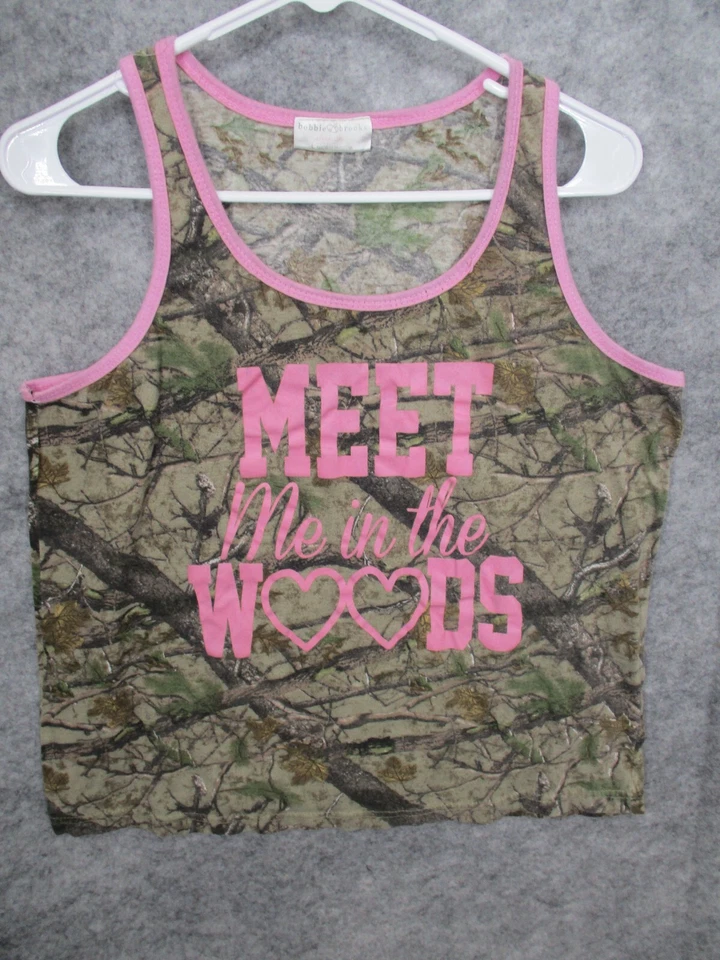 Prendas para dormir para mujer Bobbie Brooks pijama grande top sin mangas camuflaje rosa elástico Foto 2 de 4