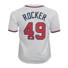 John Rocker Autographed Atlanta Pro Style White Baseball Jersey (JSA)