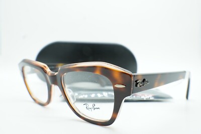 RAY BANS RB5486 8098 HAVANA RED DESIGNER AUTHENTIC EYEGLASSES 48-20 145 W/CASE
