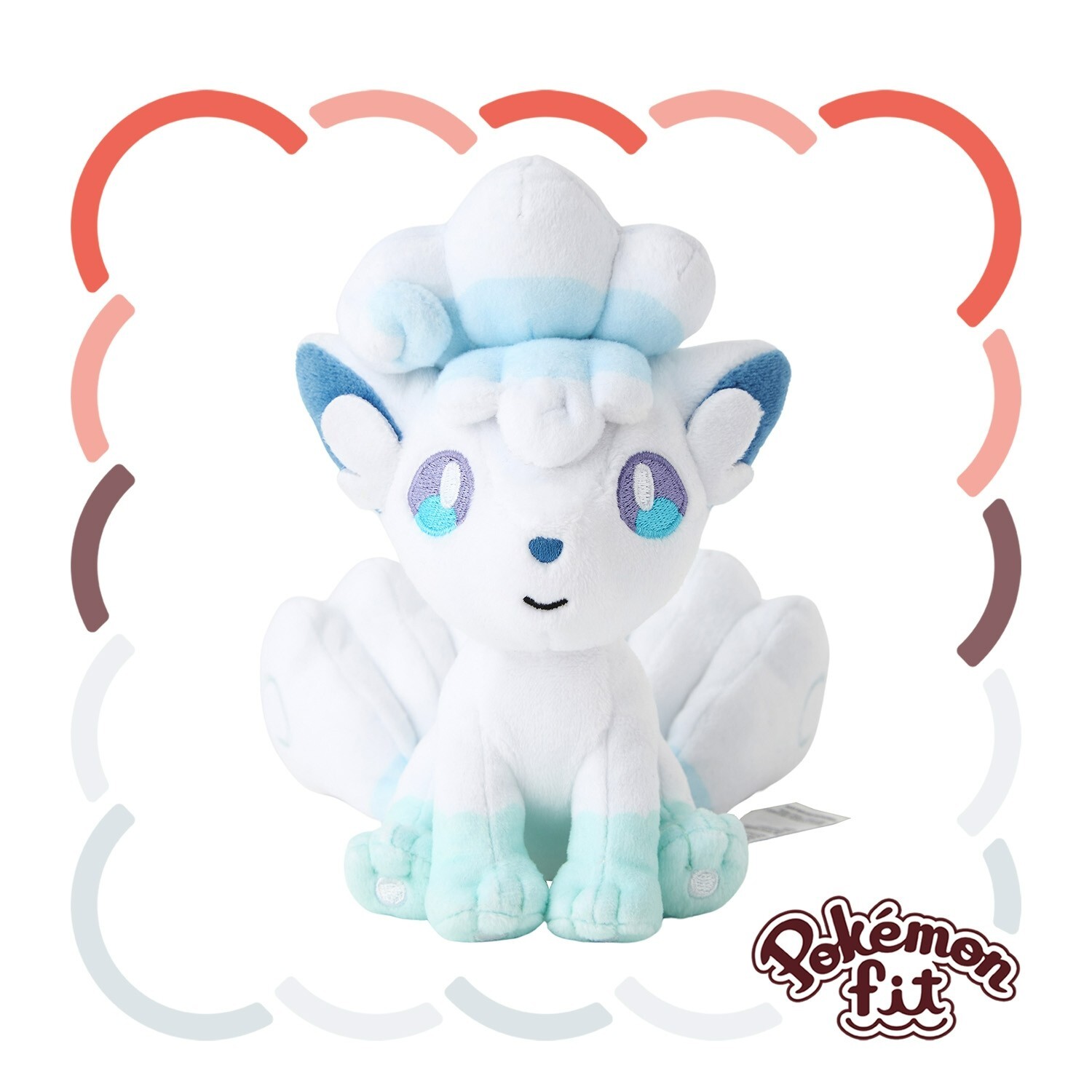 Pokemon Center Fit Plush Doll - A037 Vulpix Alolan 6in Ice Fox Alola JP Go