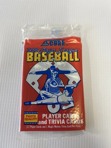 SCORE 1988 MAJOR LEAGUE BASEBALL UNOPENED SEALED WAX PACK
