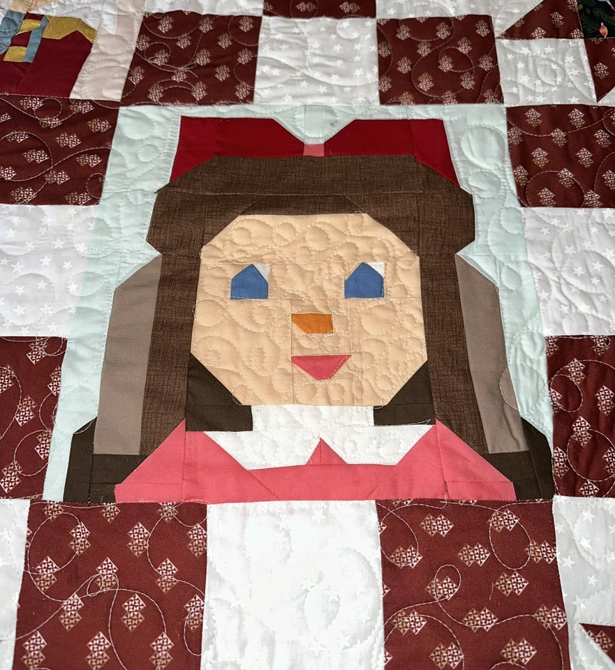 Edredón Navidad Patchwork Cascanueces Talla Queen 100% Algodón Foto 3 de 4