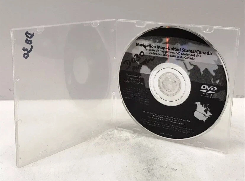 NAVIGATION SYSTEM MAP DVD USA/CANADA P/N 25956691 VERSION 7.3 "D030" - Image 2 of 4