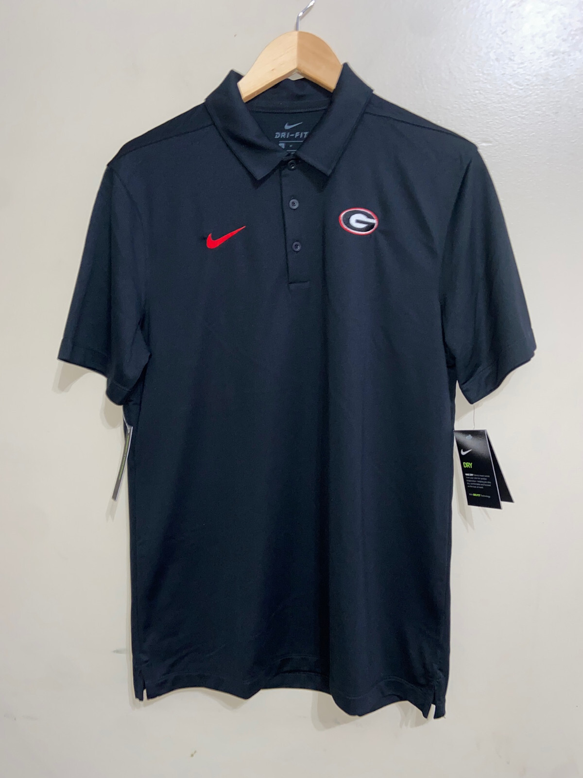 Nike Bulldogs UGA Dawgs Football DriFit Polo Shirt Mens XL