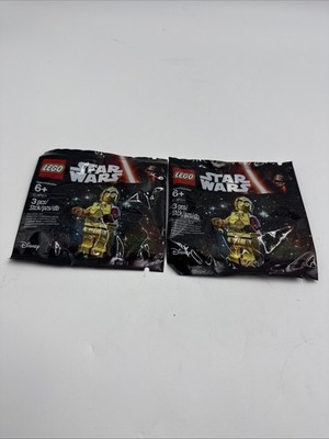 Lot Of 2 Sealed LEGO Star Wars C-3PO Red Arm Polybag 5002948