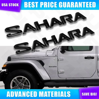 #ad For Wrangler Sahara 2018 2024 Side Door Fender Letters 68291782AA 3D Accessories $30.63