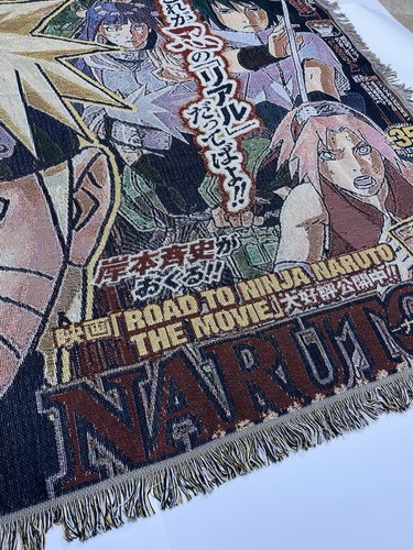 🔥NARUTO Shippuden Big Tapestry Anime Woven Throw Blanket Wall Art 5ftX6ft Gift - Afbeelding 3 van 8
