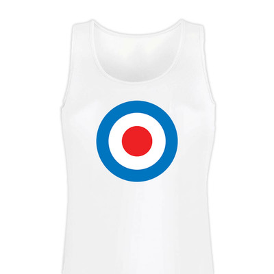 Ladies MOD Target Music Vest   Womens Fitted Vest