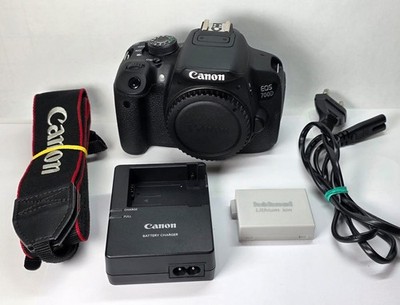Digitalkamera Canon EOS 700D, FULL-HD, Body, Schwarz, mit ca. 3763  Auslösungen