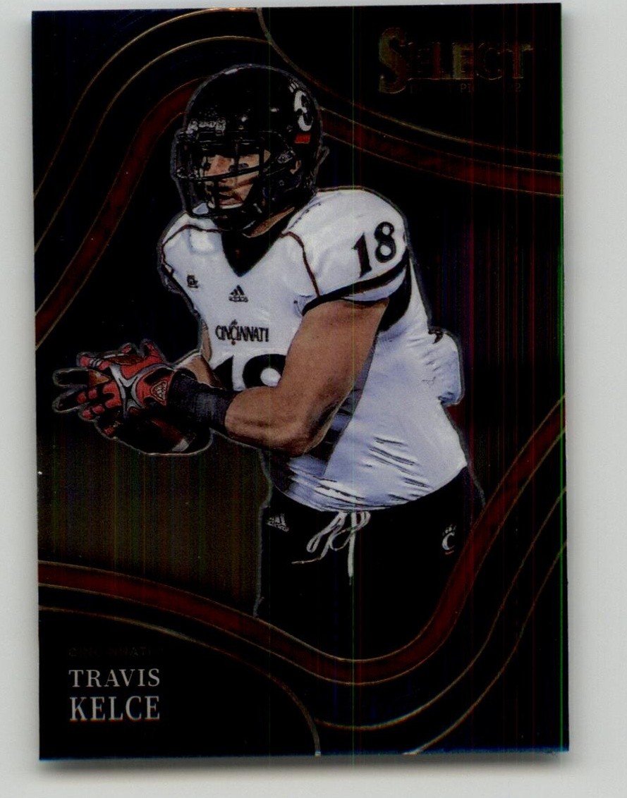 2022 Panini Select Draft Picks Travis Kelce Blue (Retail Base) #128 Cincinnati