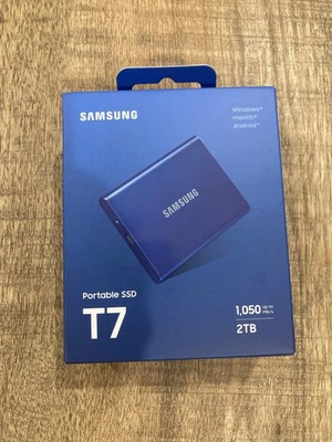 Samsung T7 2TB Portable External SSD - Blue MU-PC2T0H/AM - NEW - SHIPS FAST