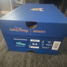 Brooks RunDisney Glycerin 22 Stitch Women  s Cushioned Mesh Running Shoes Blue