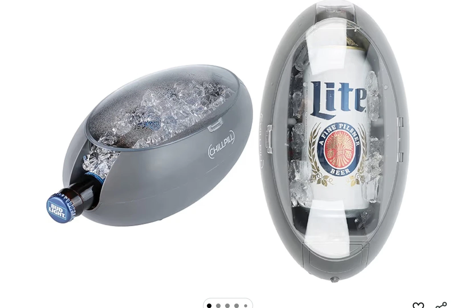 Instant Drink Chiller - Rapid Beverage Chiller for Cans 12 oz or 16 oz Bottles