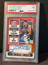 2023-24 Panini Contenders Optic Toumani Camara #107 RC Auto Ticket Red /99 MINT!